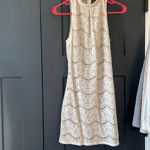 *Never been worn* White/tan dress! Perfect summer dress.